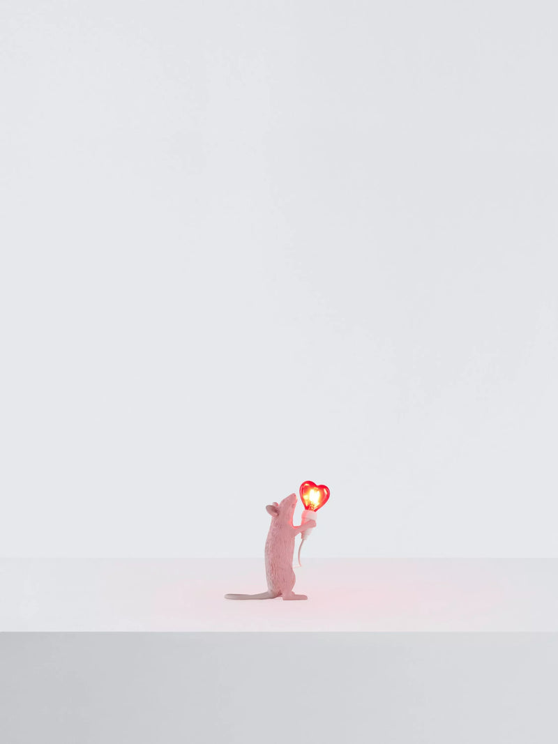Seletti Love Edition Mouse LED Table Lamp Pink (British brand)