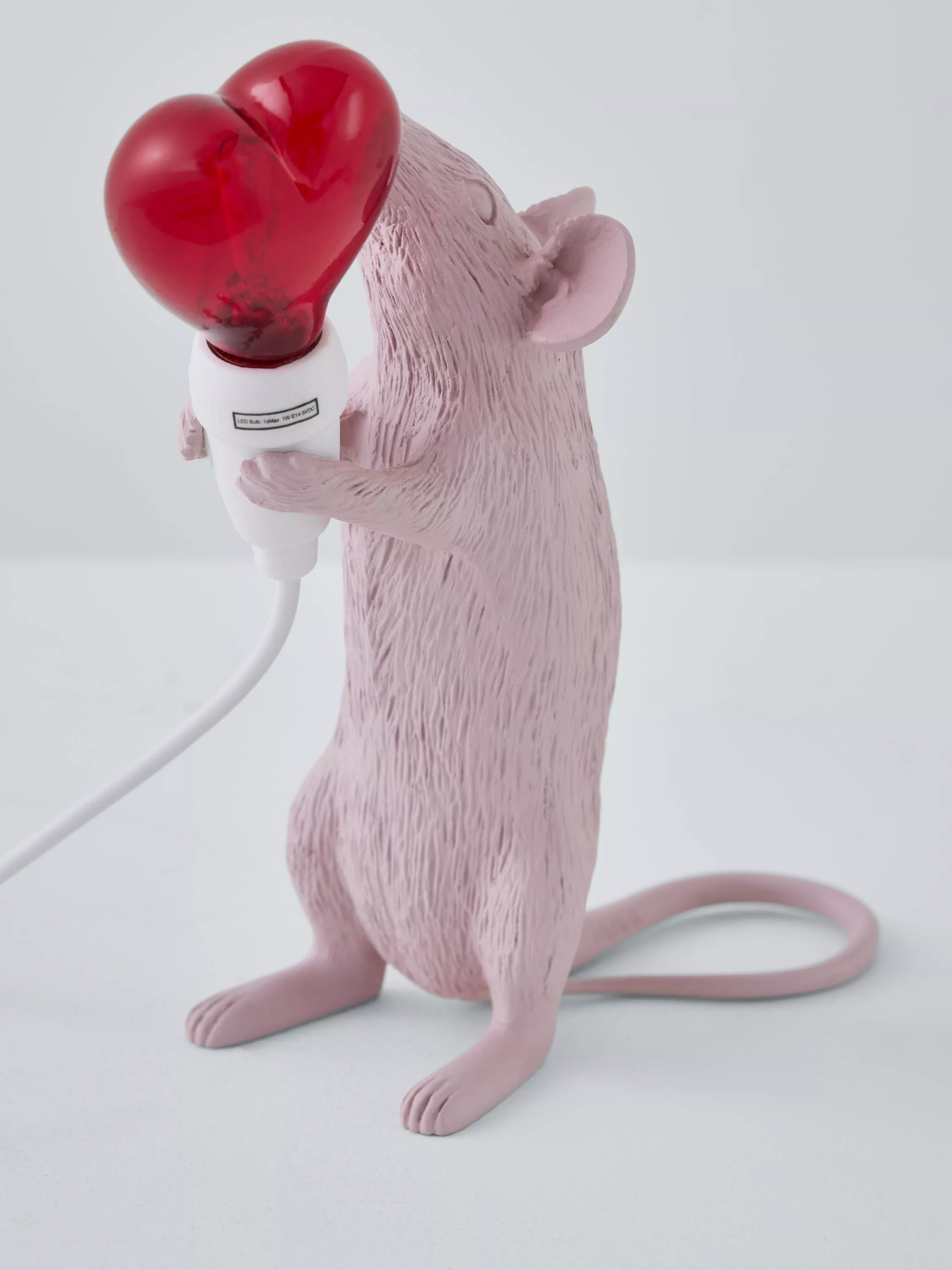 Seletti Love Edition Mouse LED Table Lamp Pink (British brand)