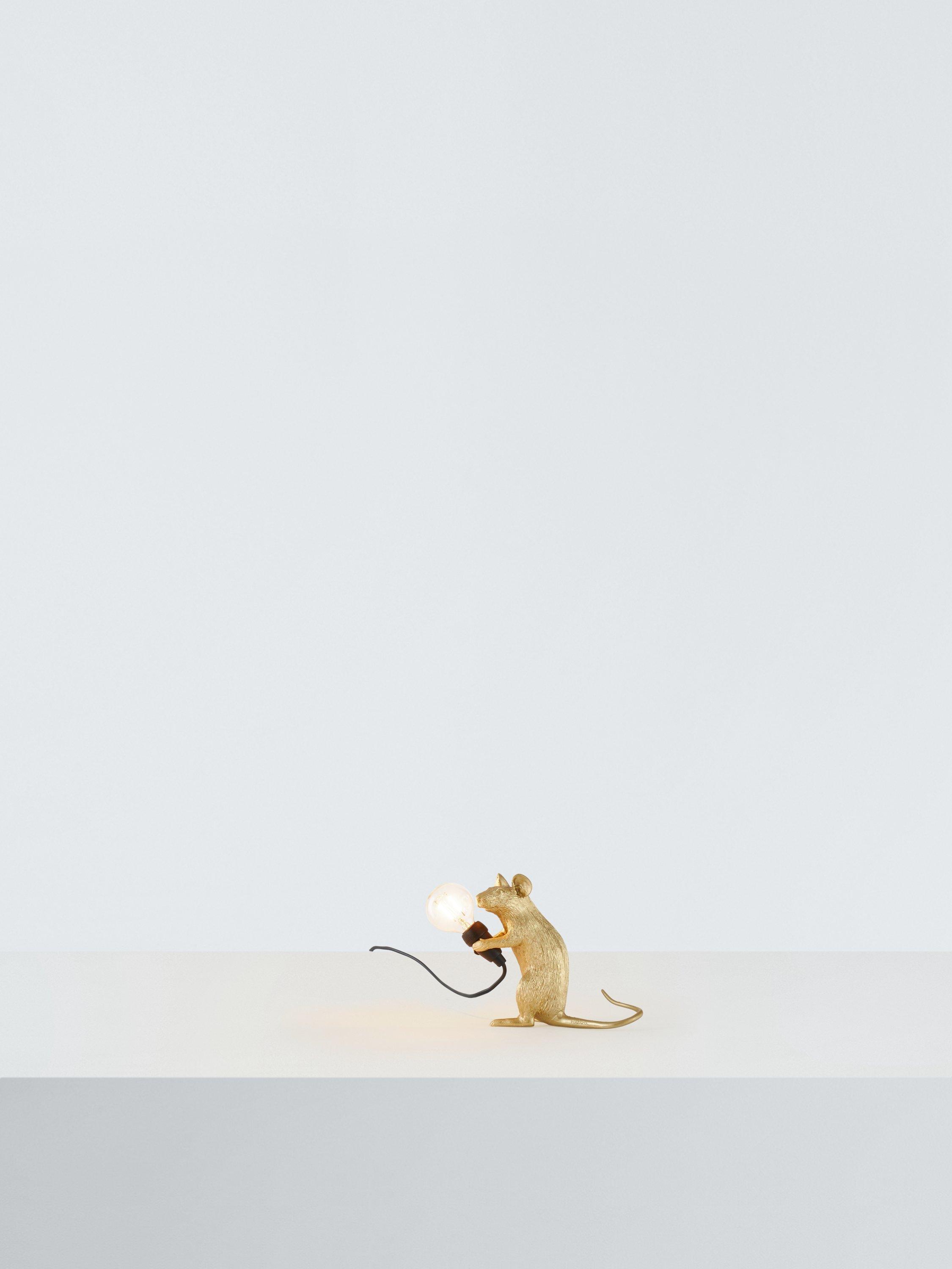 Seletti Sitting Mouse Table Lamp, small (British brand)