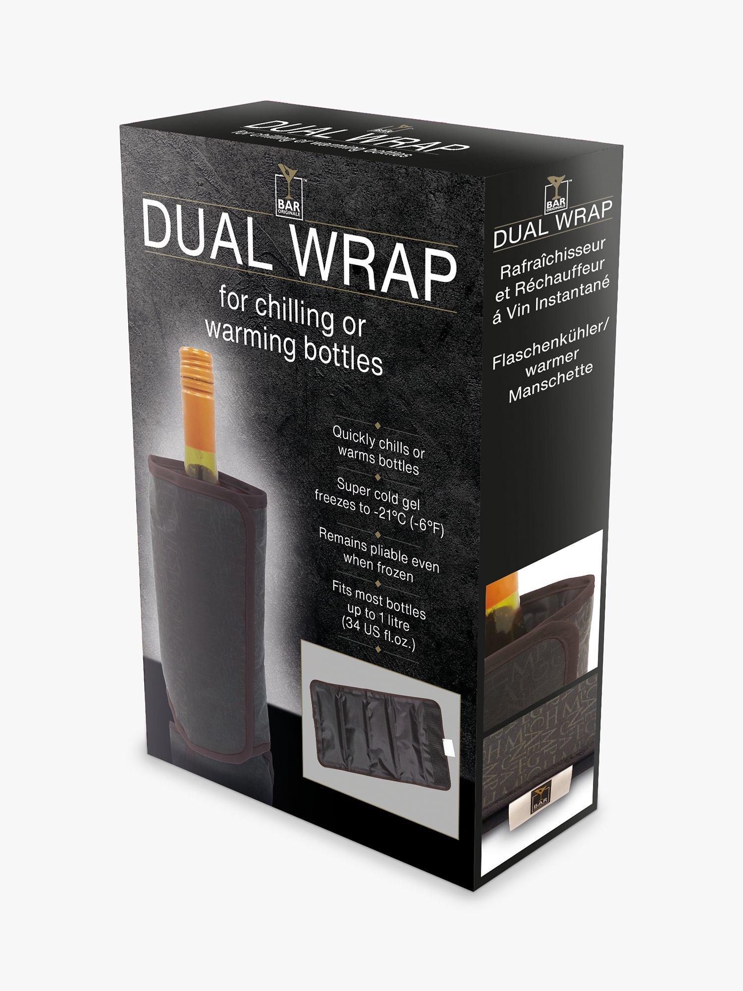 Mixology Dual Wrap wine bottle cooler warmer black, UK version