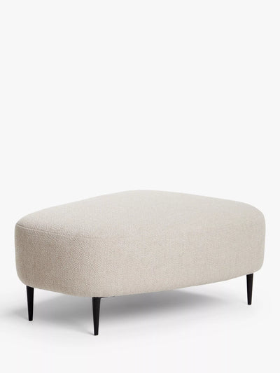 John Lewis John Lewis Lozenge Footstool Metal Legs Twisted Boucle Putty- Buy online at McGrocer