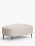 John Lewis Lozenge footstool metal legs twisted boucle putty, UK version