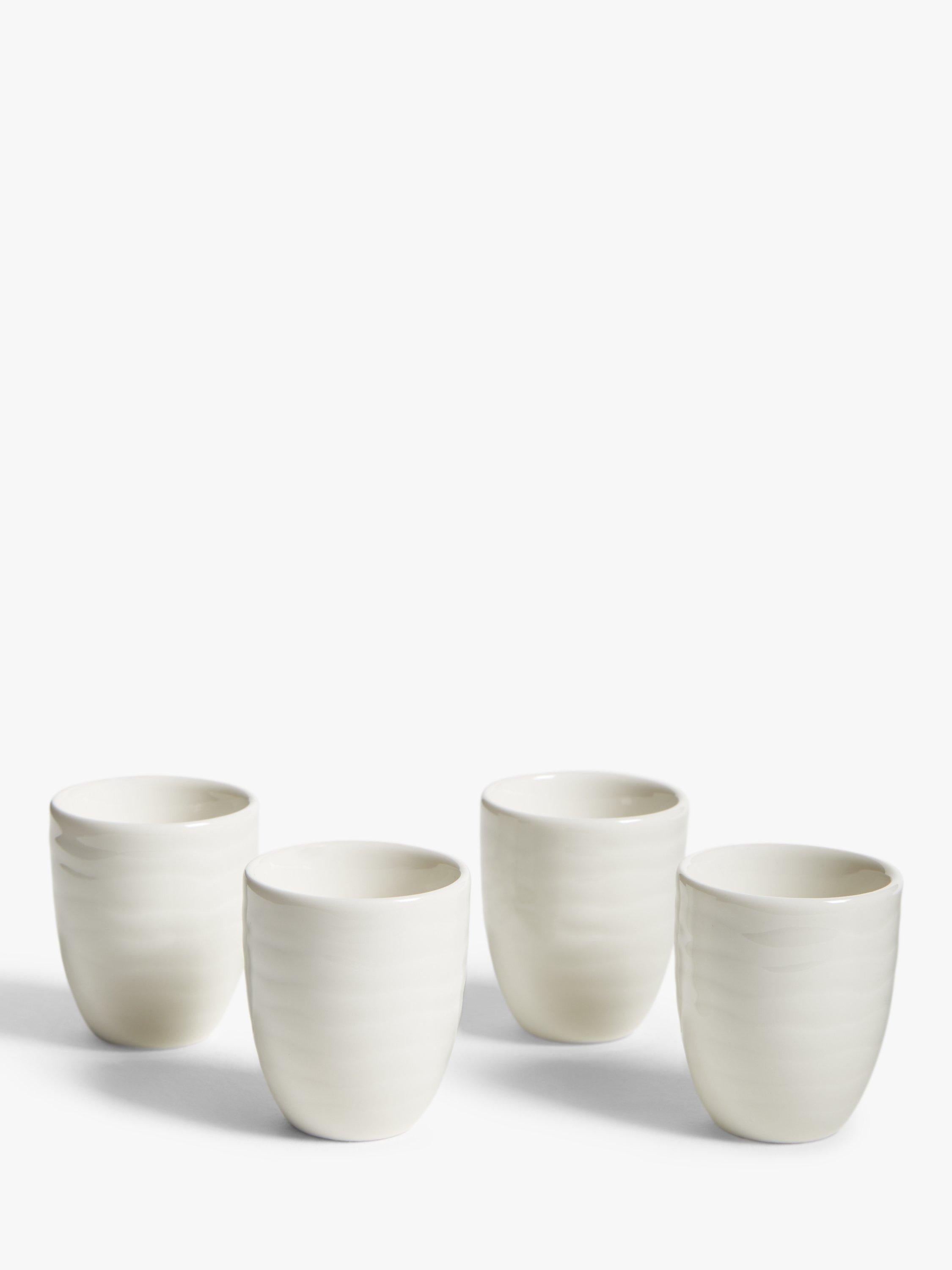 John Lewis white fine china egg cups set of four, UK version