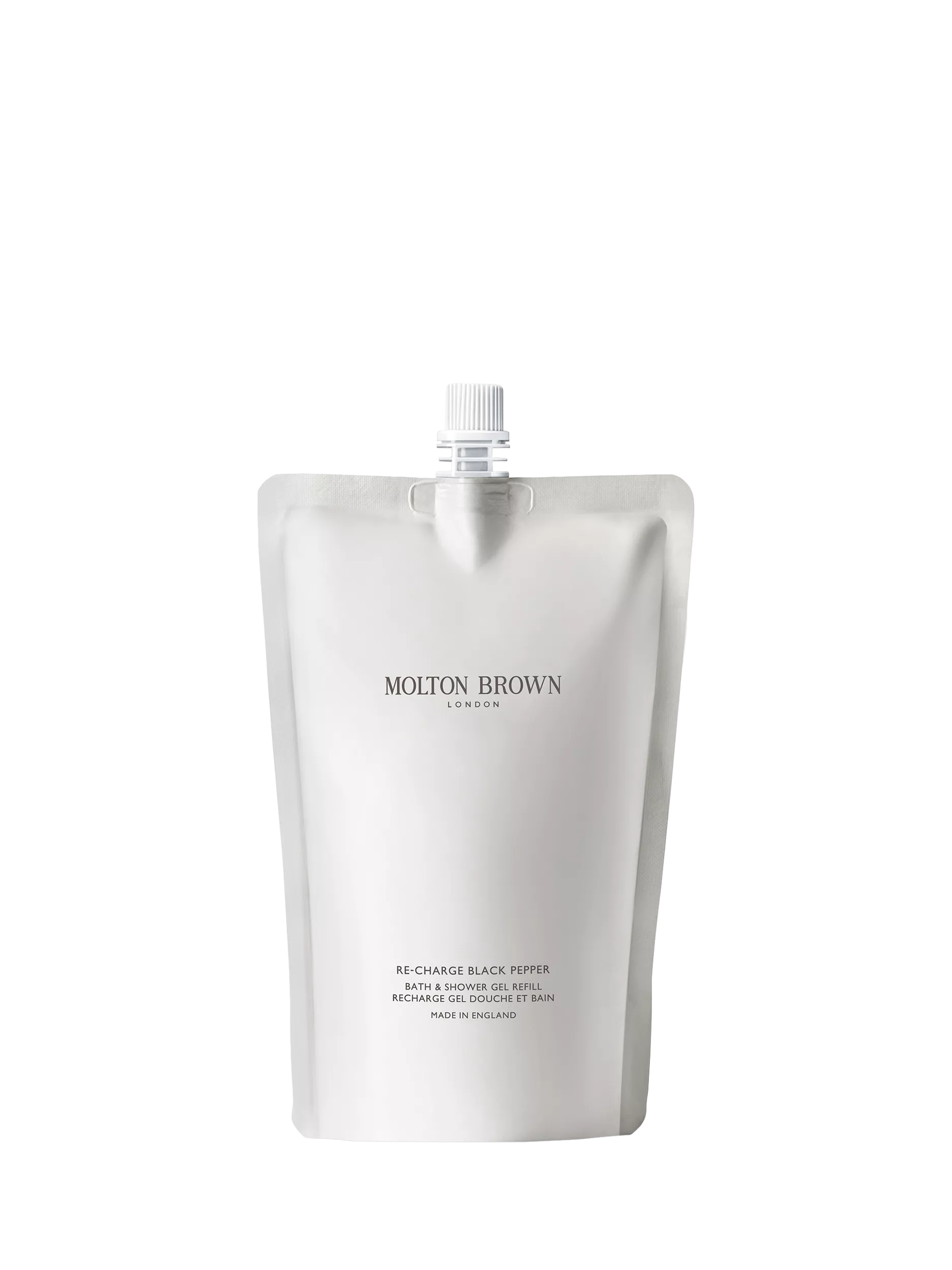 Molton Brown Re-charge Black Pepper Bath & Shower Gel Refill 400ml, imported from the UK