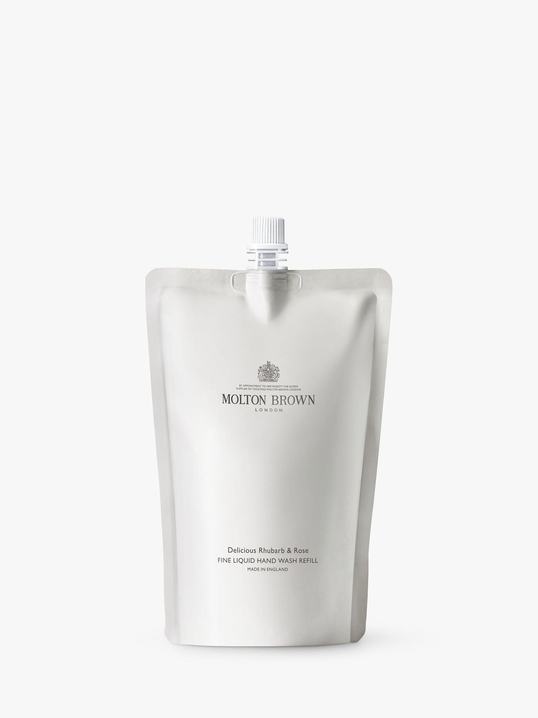 Molton Brown Rhubarb & Rose hand wash refill 400ml, imported from the UK