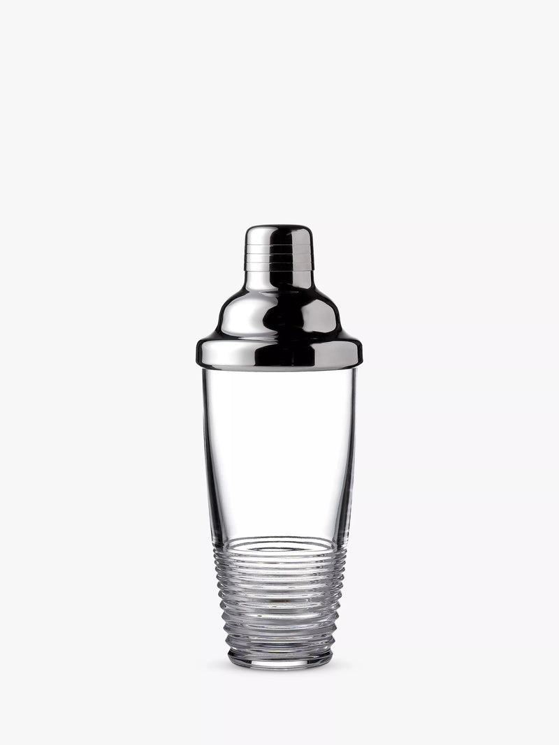 Crystal Cut Glass Cocktail Shaker with Measuring Lid, 750ml