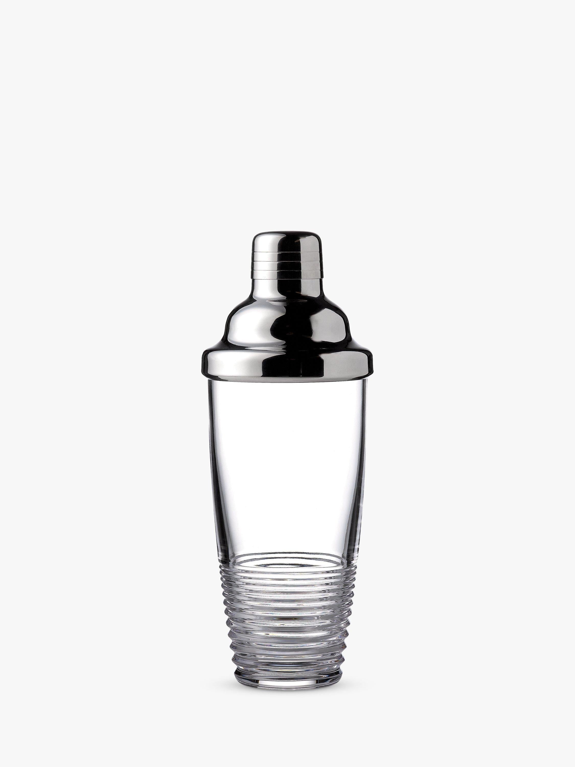 Crystal Cut Glass Cocktail Shaker with Measuring Lid, 750ml