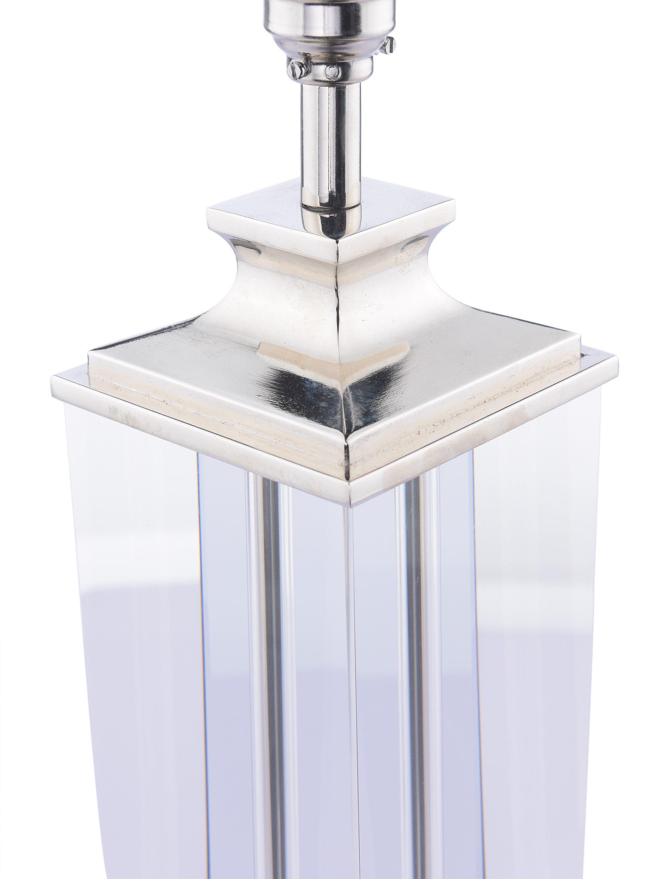Laura Ashley crystal table lamp with silk shade, UK version