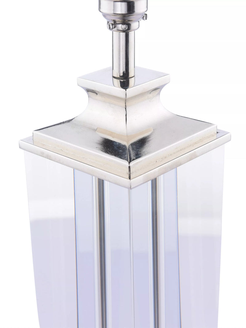 Laura Ashley crystal table lamp with silk shade, UK version