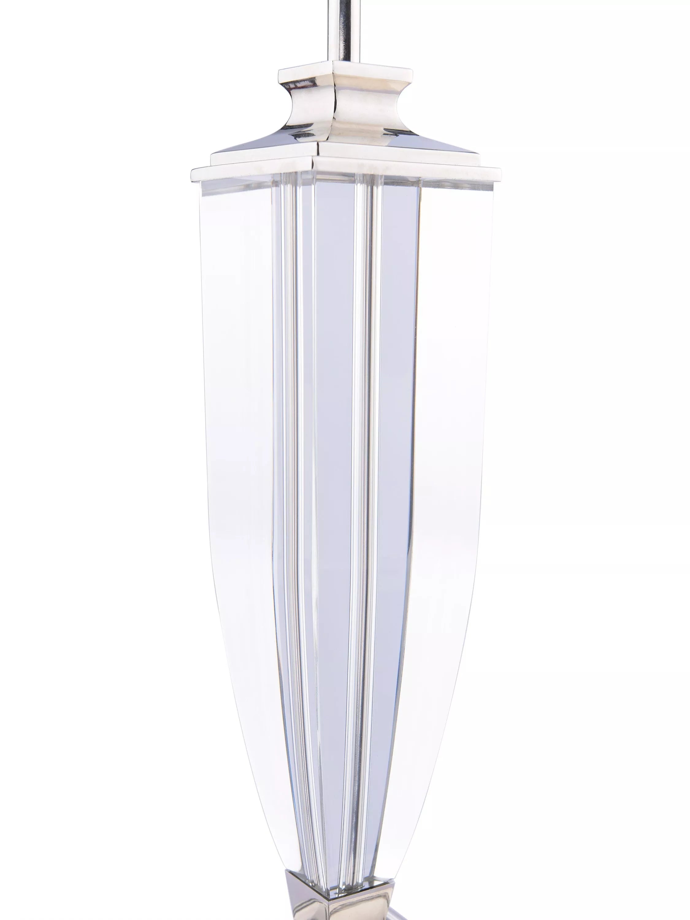 Laura Ashley crystal table lamp with silk shade, UK version