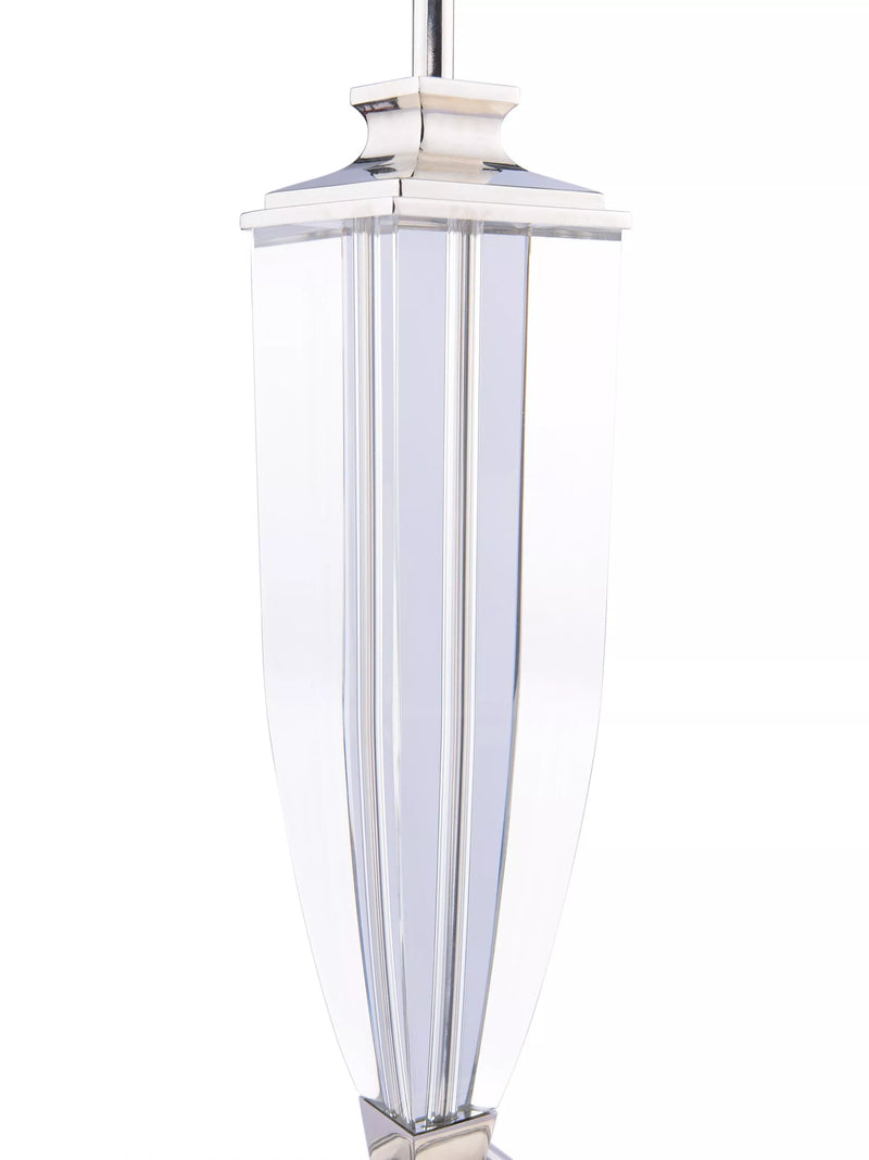 Laura Ashley crystal table lamp with silk shade, UK version