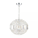 Laura Ashley ceiling light Vienna crystal globe polished chrome - British product