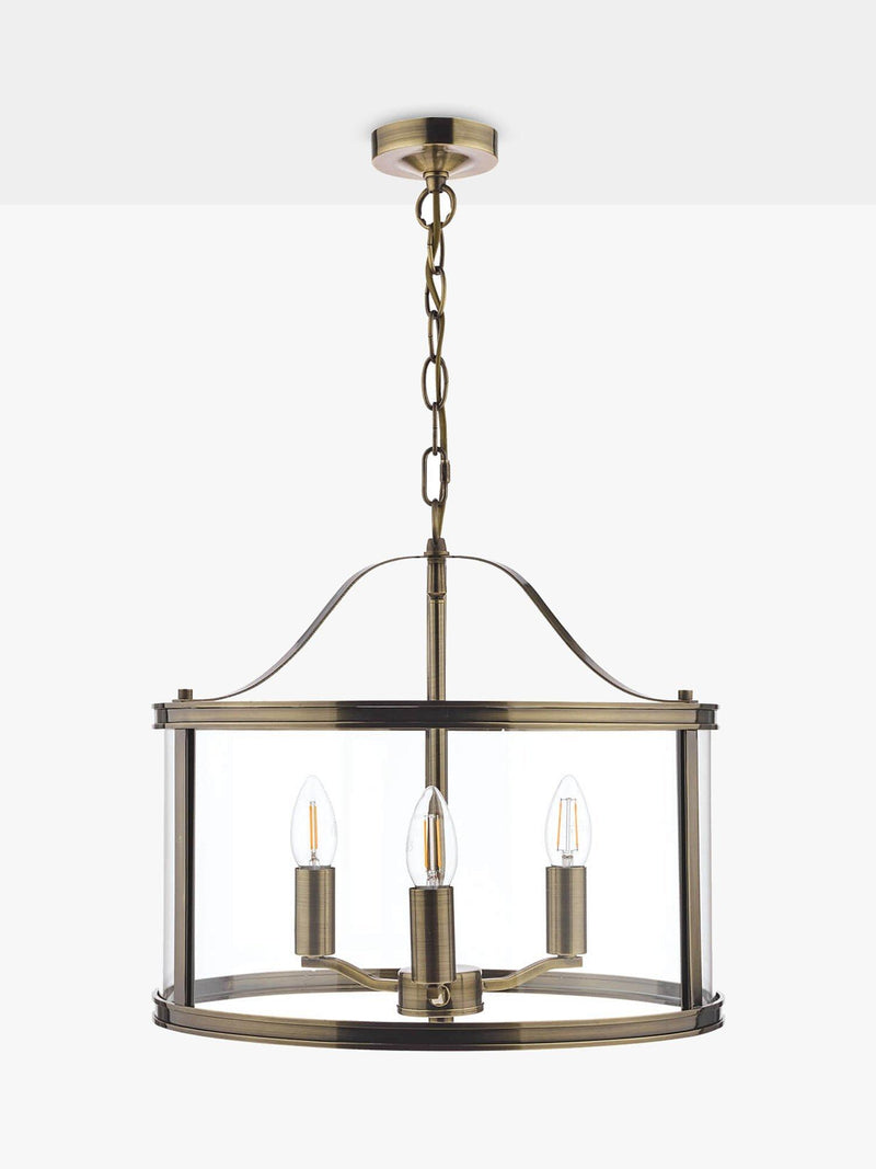 Laura Ashley three-arm glass ceiling light - British product