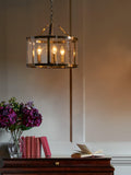 Laura Ashley three-arm glass ceiling light - British product
