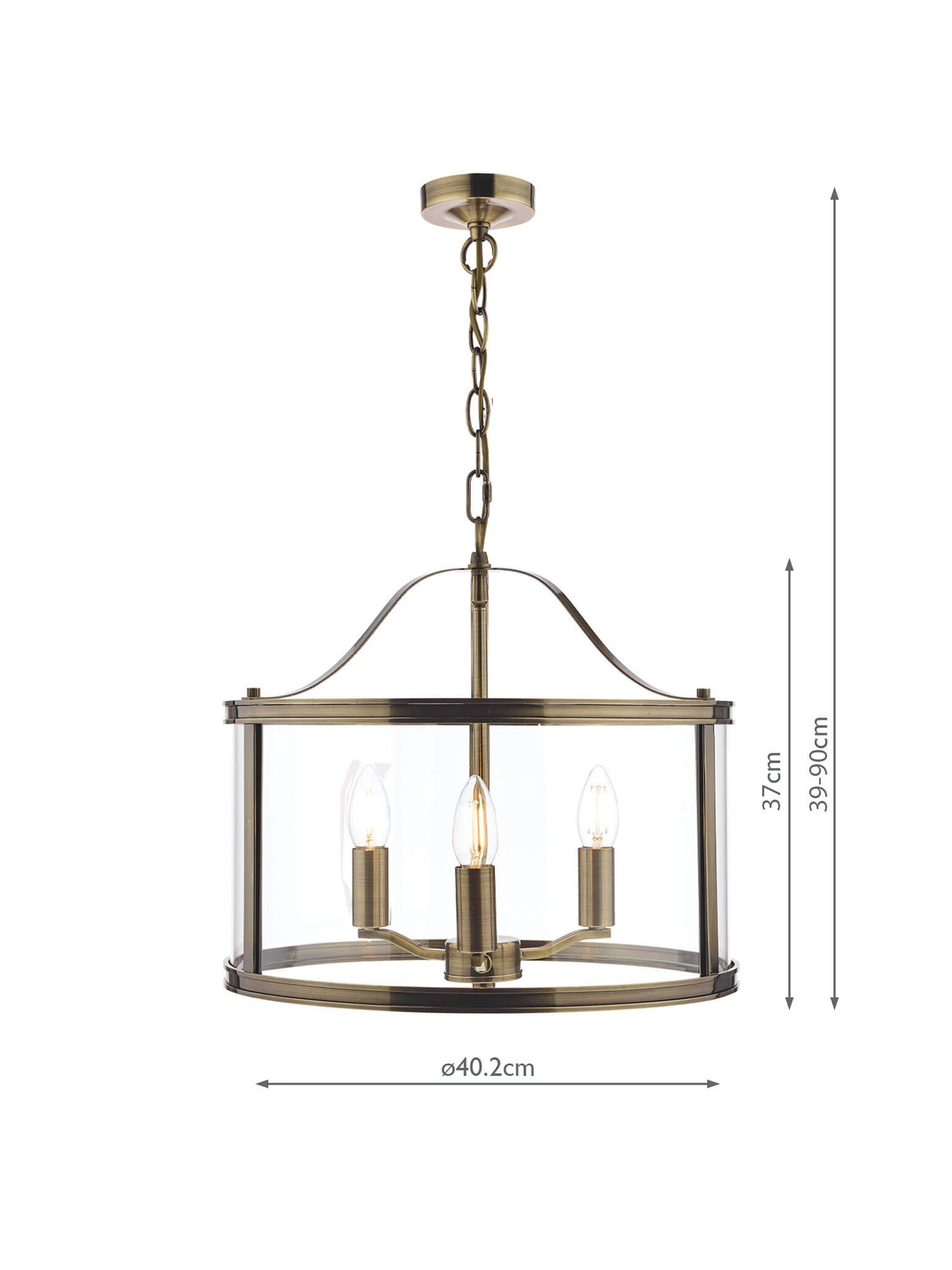 Laura Ashley three-arm glass ceiling light - British product