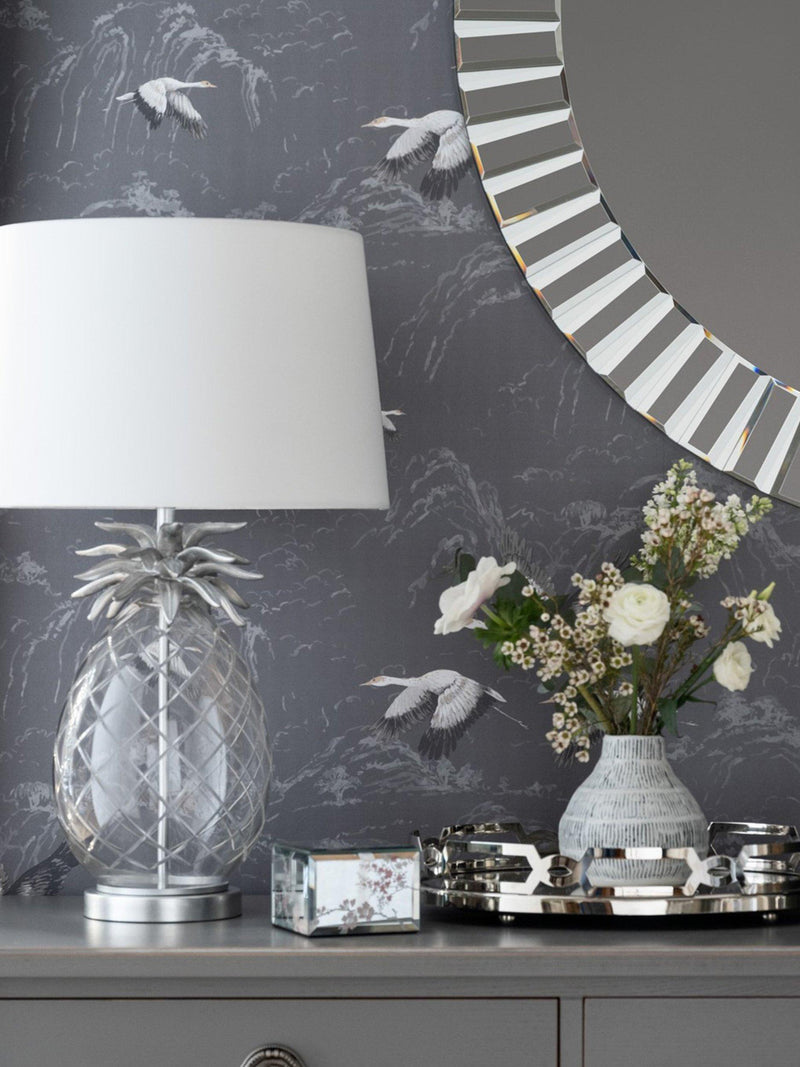 Laura Ashley pineapple glass large table lamp - British product