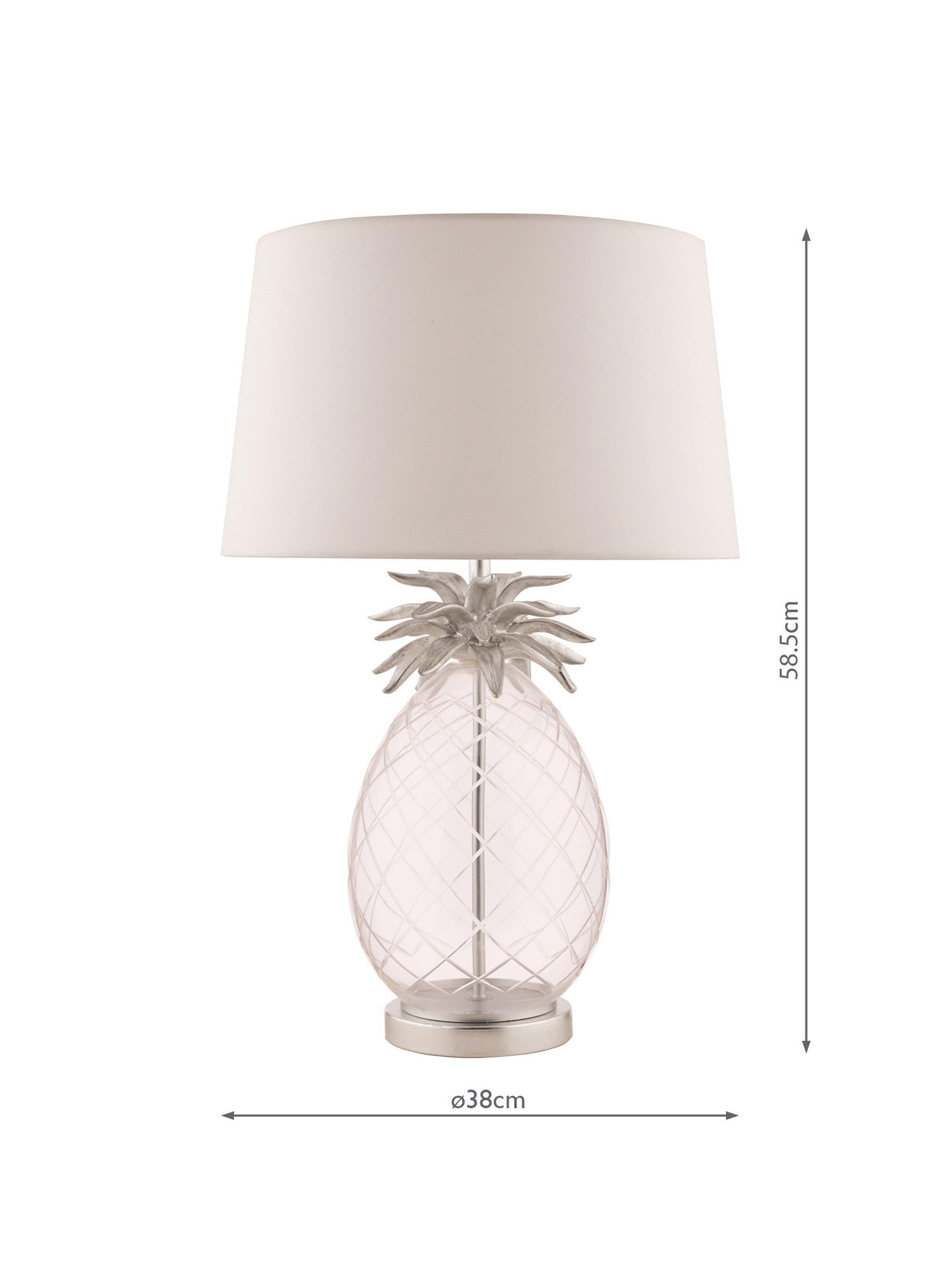 Laura Ashley pineapple glass large table lamp - British product