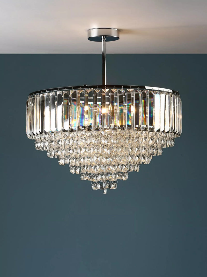 Laura Ashley Vienna Semi Flush Ceiling Light