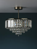 Laura Ashley Vienna Crystal semi flush ceiling light, UK version