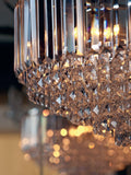Laura Ashley Vienna Crystal semi flush ceiling light, UK version