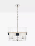 Laura Ashley Alexa ceiling light clear polished nickel (British brand)