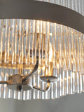Laura Ashley Alexa ceiling light clear polished nickel (British brand)