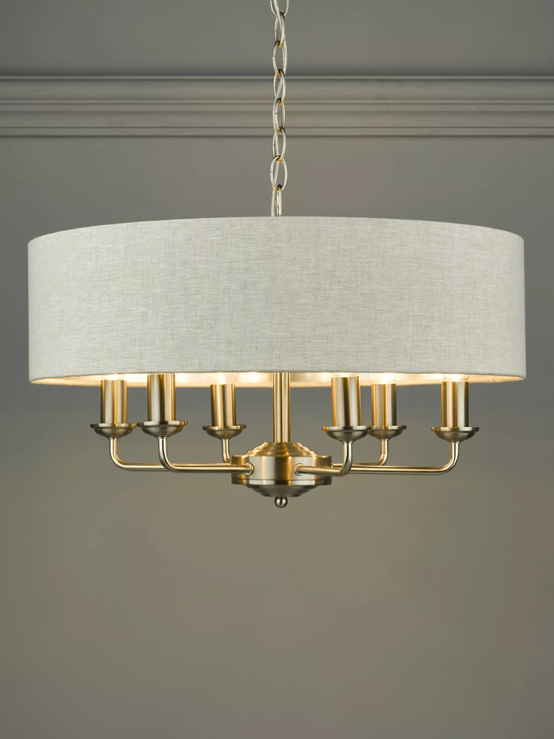 Laura Ashley Sorrento 6 Arm Ceiling Light Polished