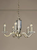 Laura Ashley 5-light chandelier antique finish - British product