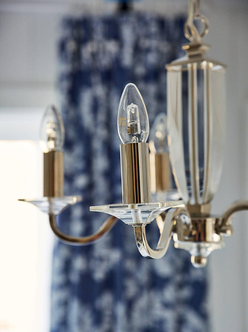 Laura Ashley 5-light chandelier antique finish - British product
