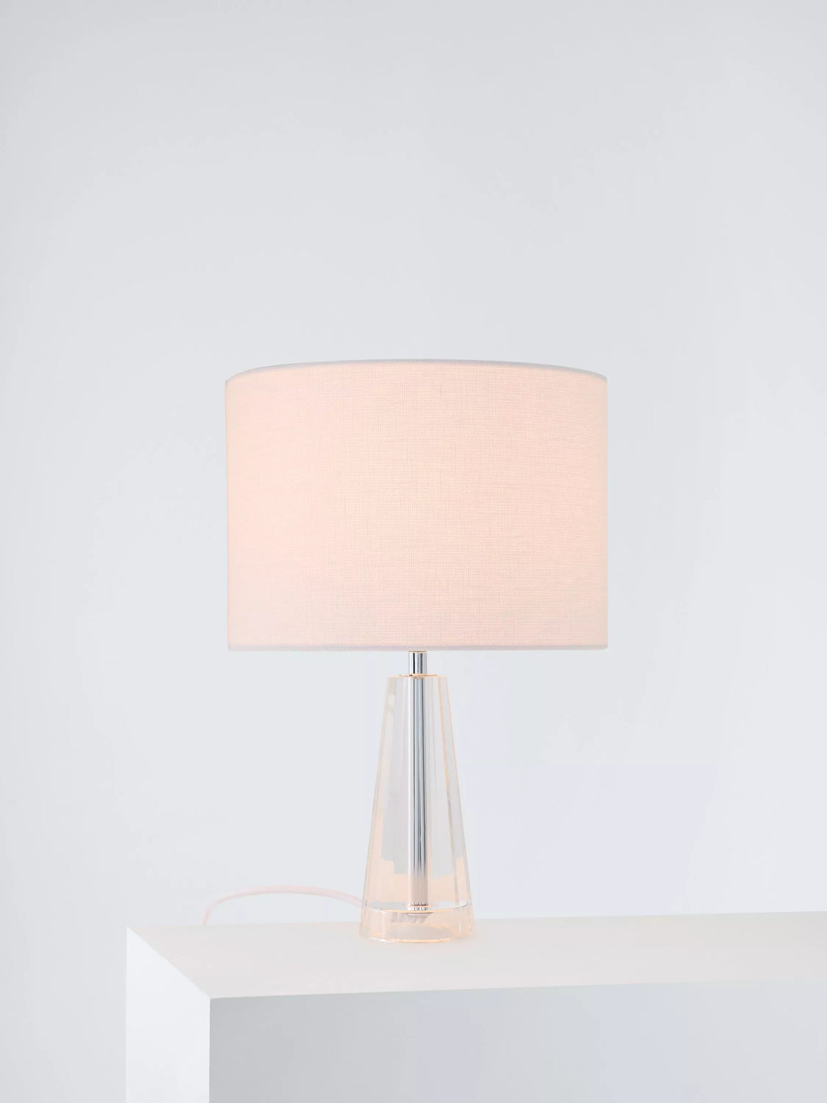 Laura Ashley crystal glass table lamp petite clear, imported from the UK