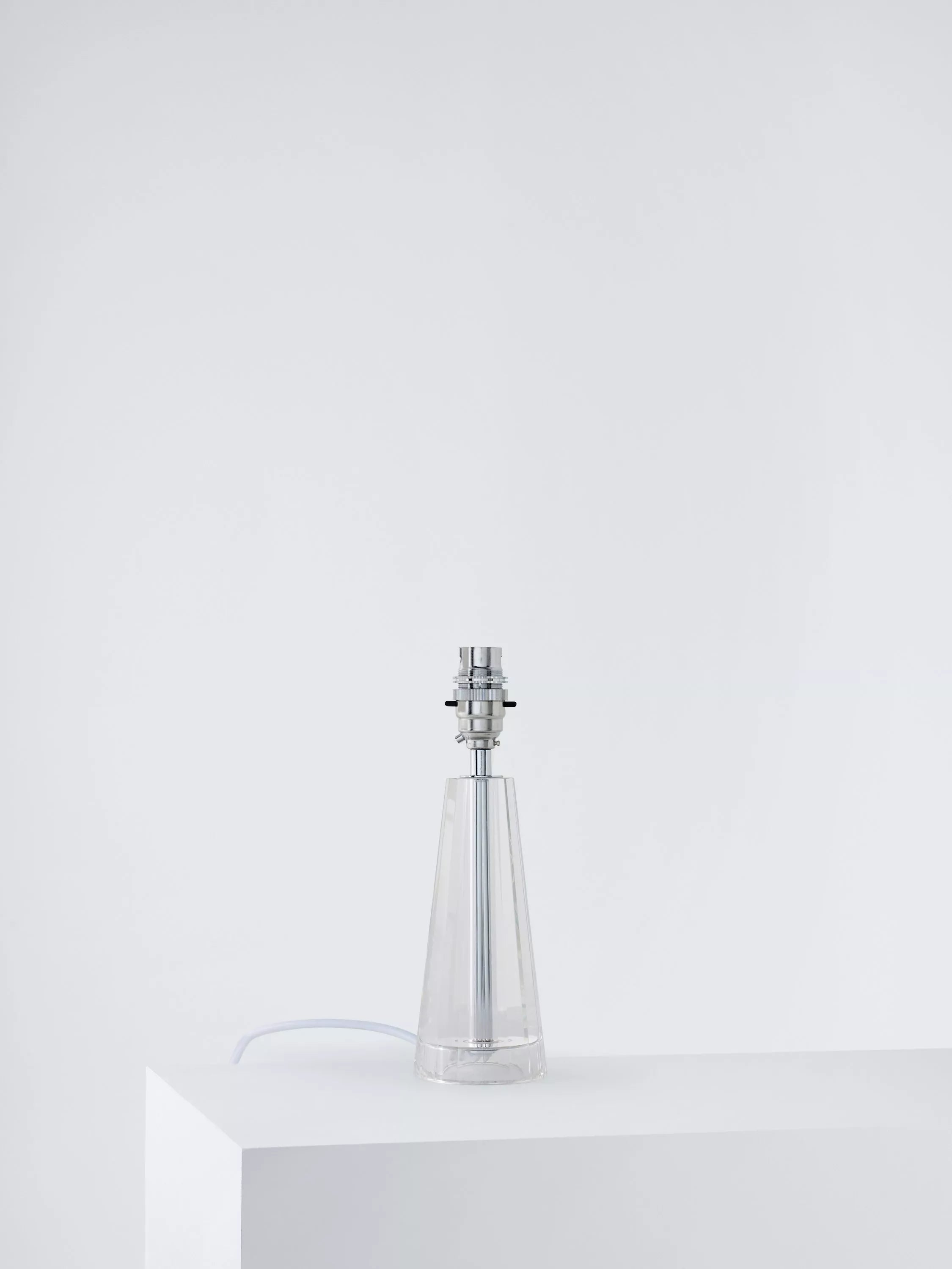 Laura Ashley crystal glass table lamp petite clear, imported from the UK