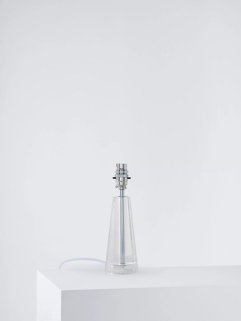 Laura Ashley crystal glass table lamp petite clear, imported from the UK