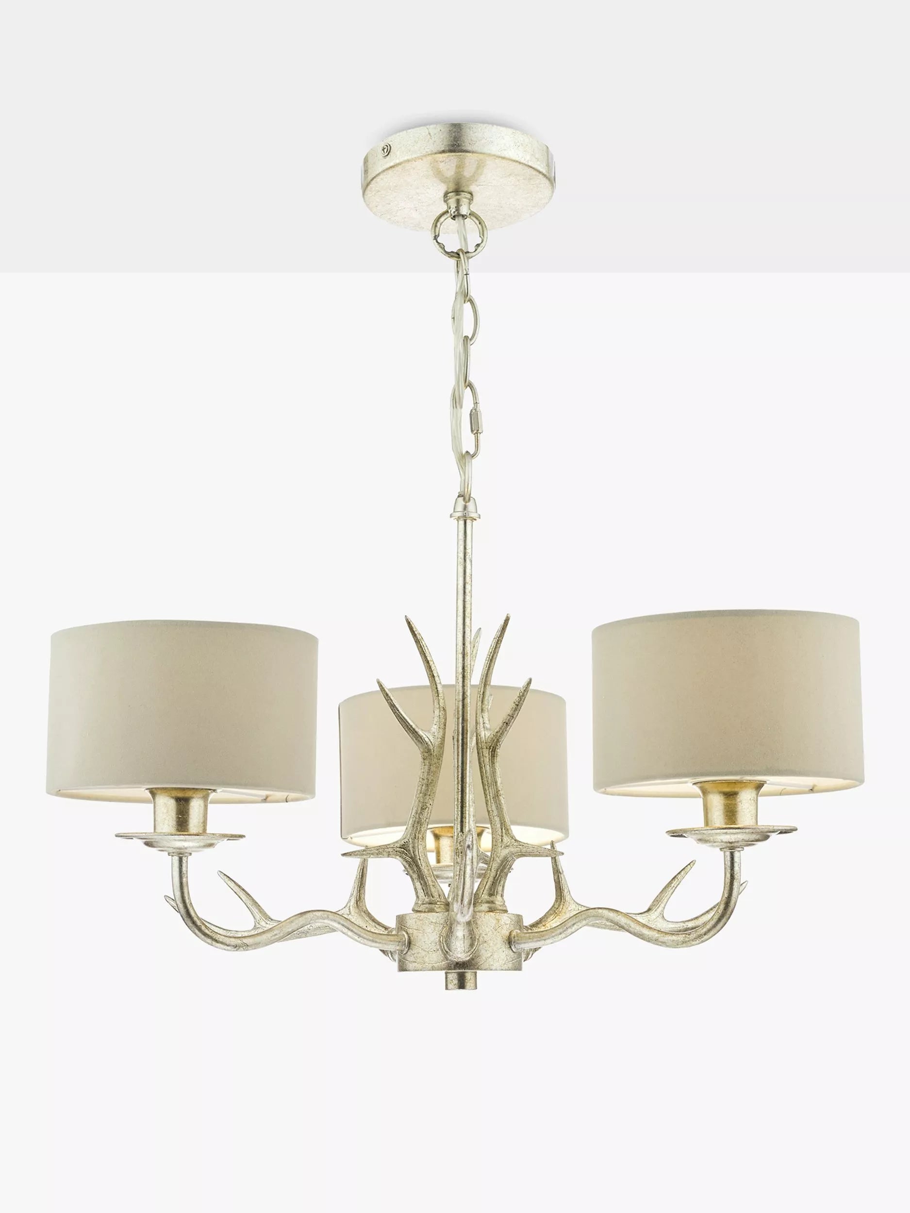 Laura Ashley chandelier 3-arm champagne ceiling light (British brand)