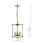 Laura Ashley Selbourne ceiling light antique finish (British brand)