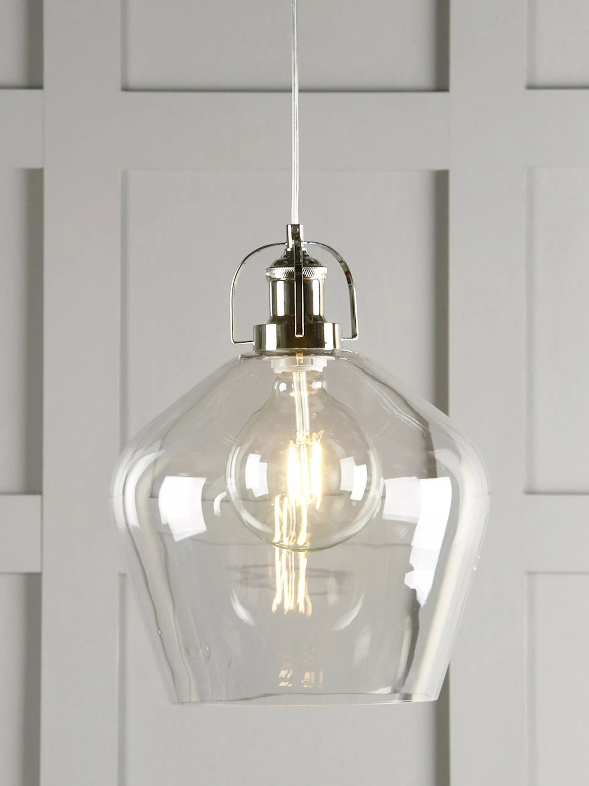 Laura Ashley Rye glass pendant ceiling light - British product