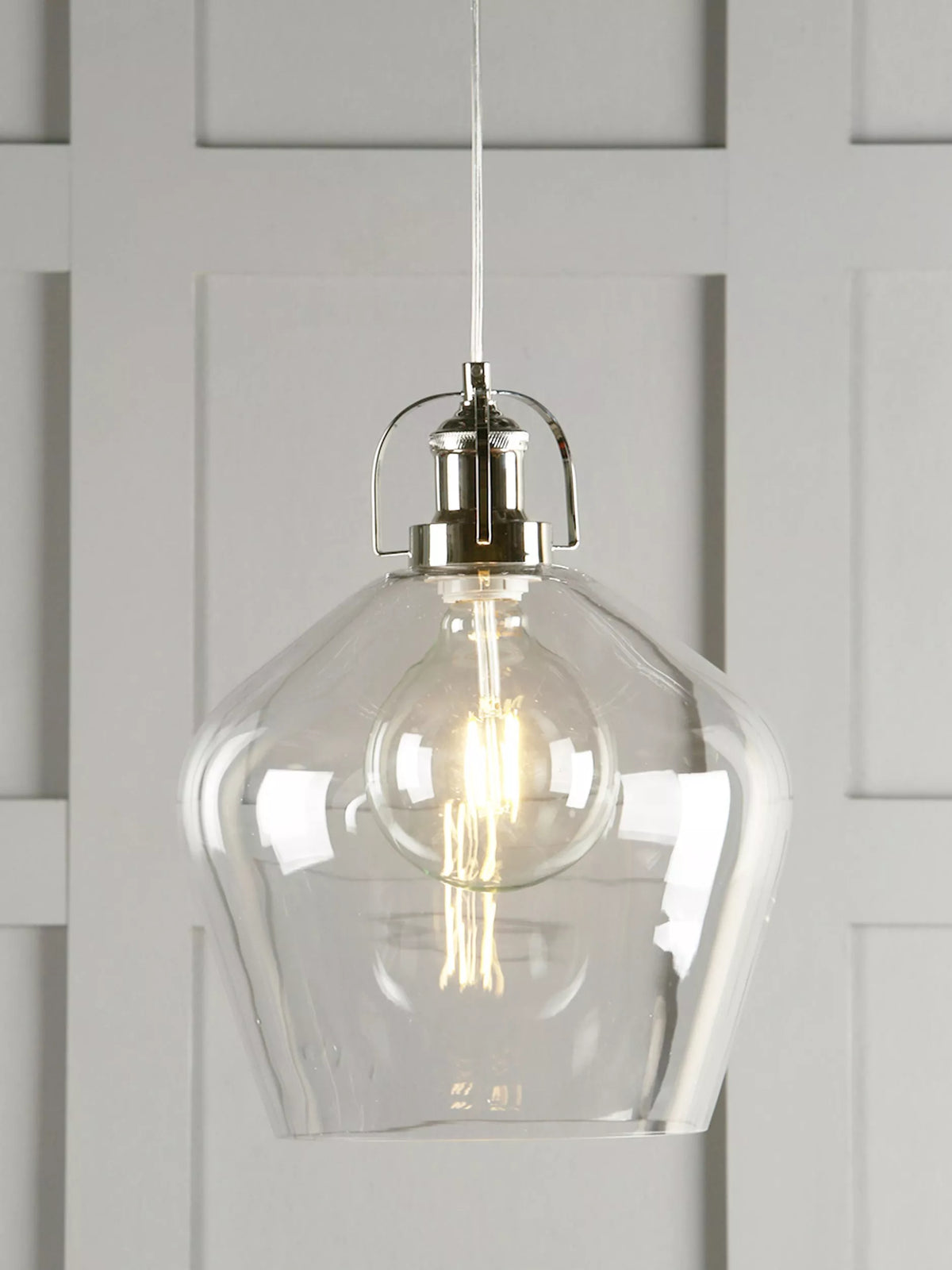 Laura Ashley Rye glass pendant ceiling light - British product