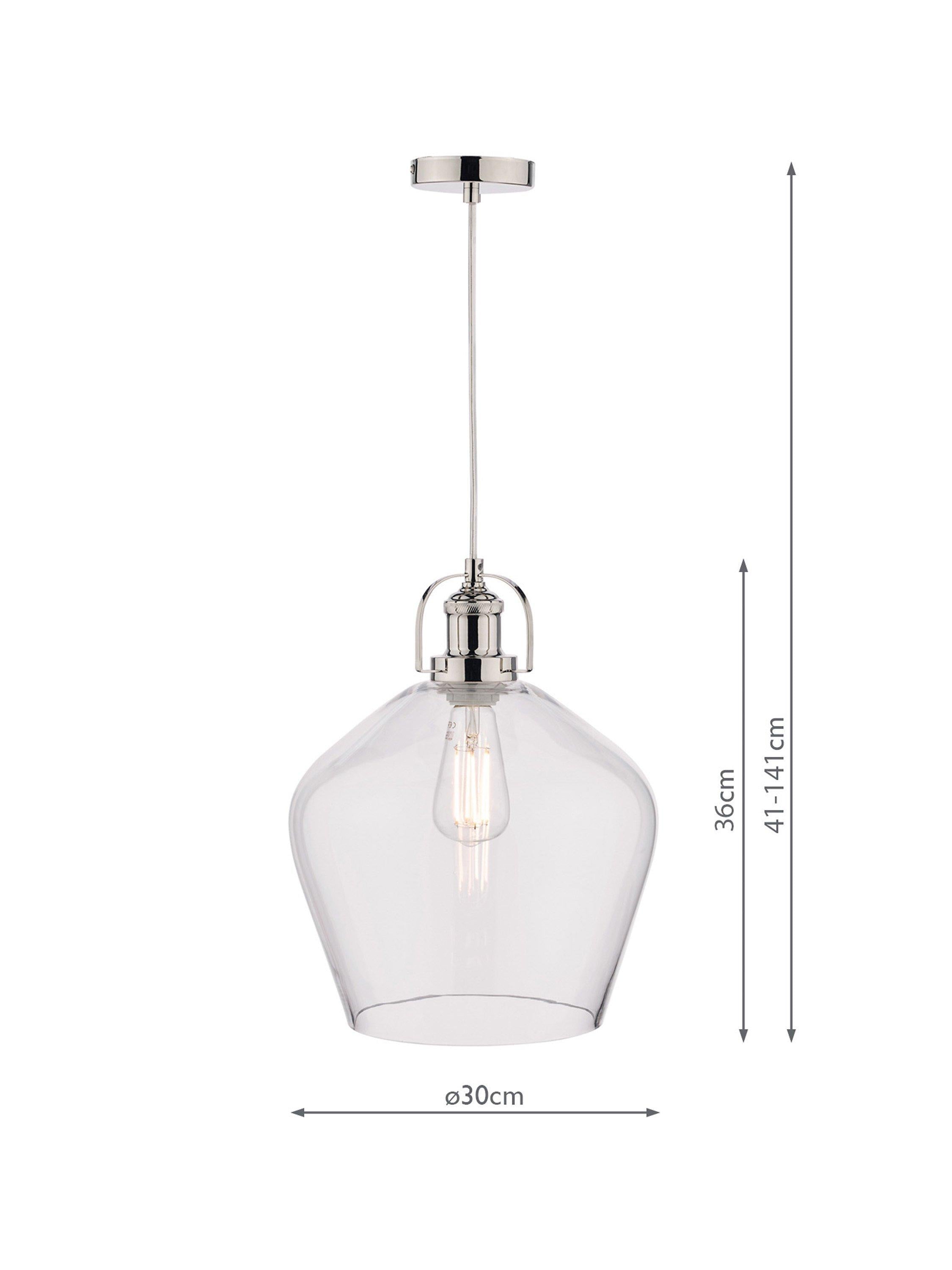 Laura Ashley Rye glass pendant ceiling light - British product