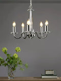 Laura Ashley Blake crystal ceiling light in clear and polished chrome, UK version