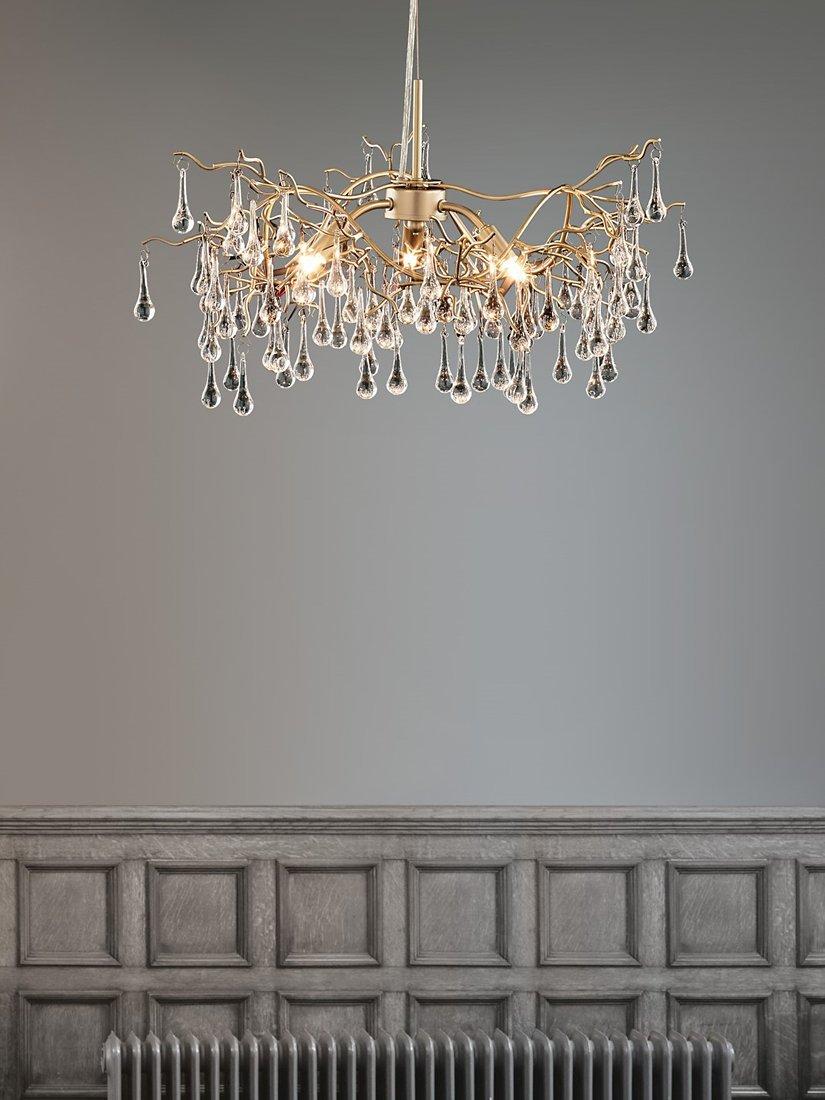 Laura Ashley Willow Crystal Branch ceiling light - British product
