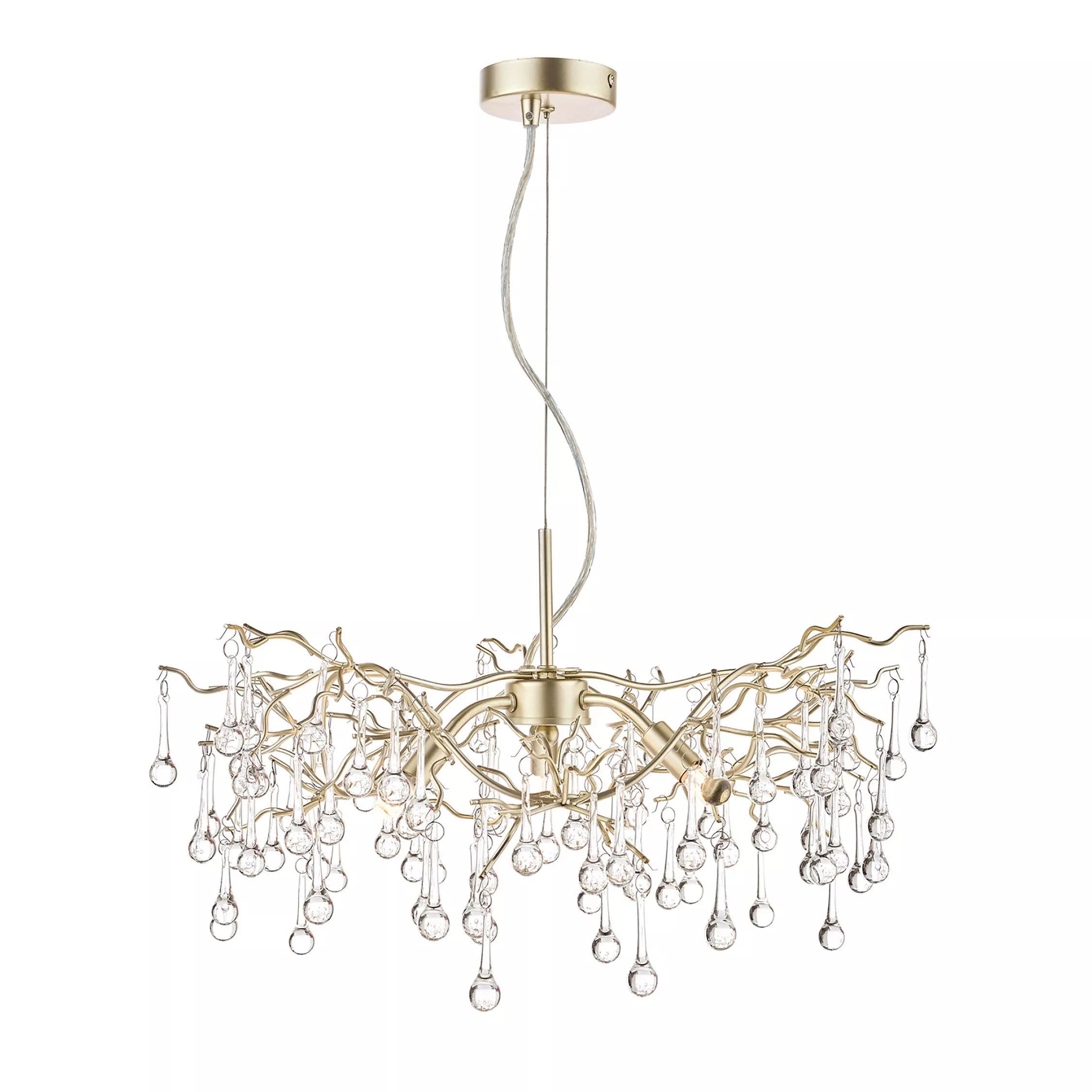 Laura Ashley Willow Crystal Branch ceiling light - British product
