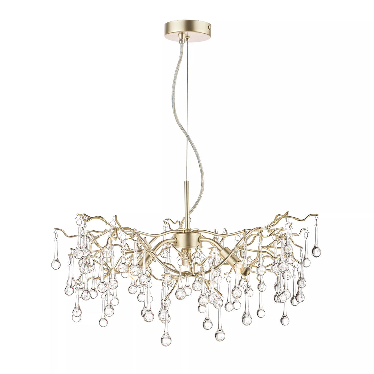 Laura Ashley Willow Crystal Branch ceiling light - British product