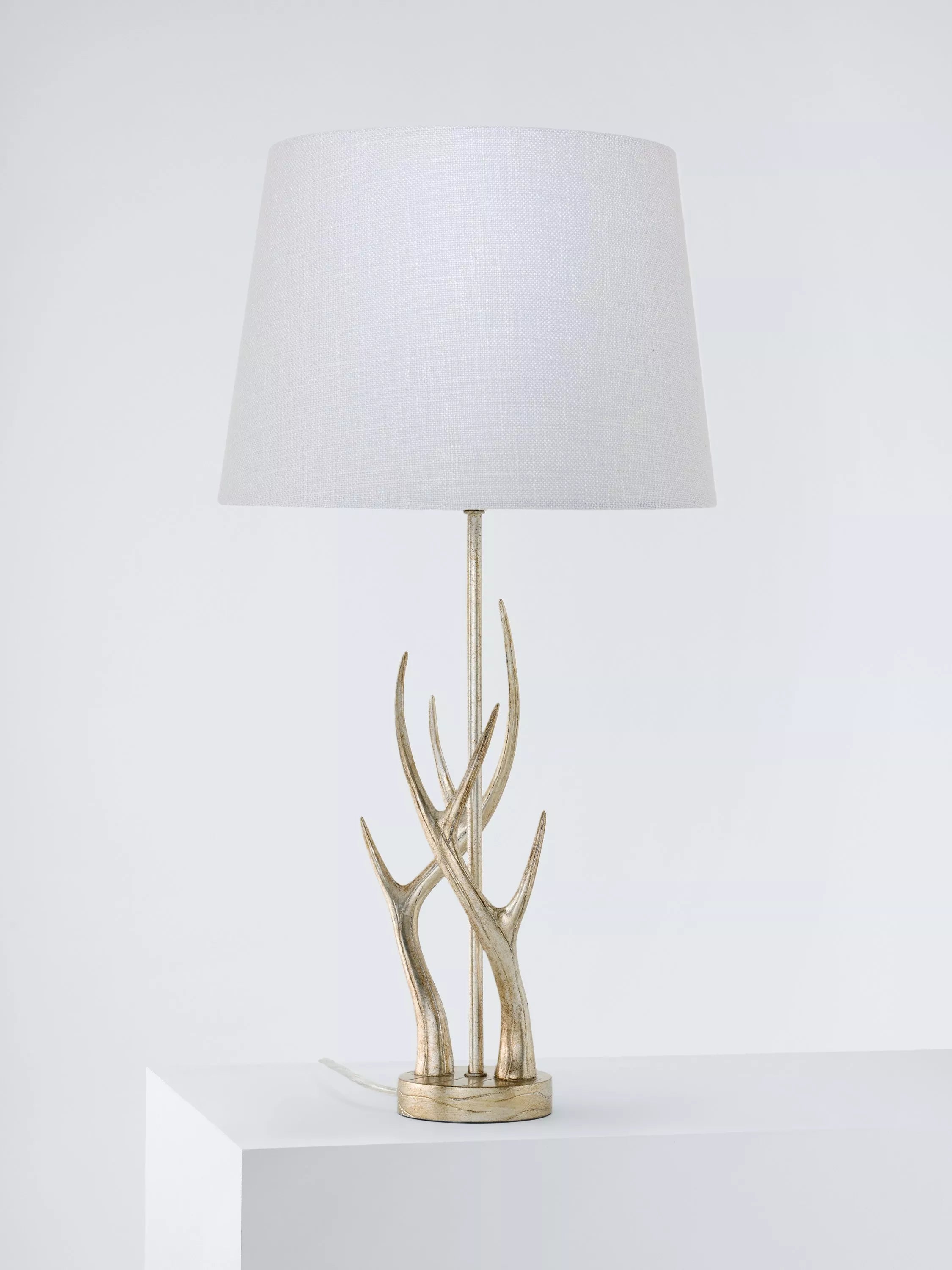 Laura Ashley antler table lamp champagne, UK version