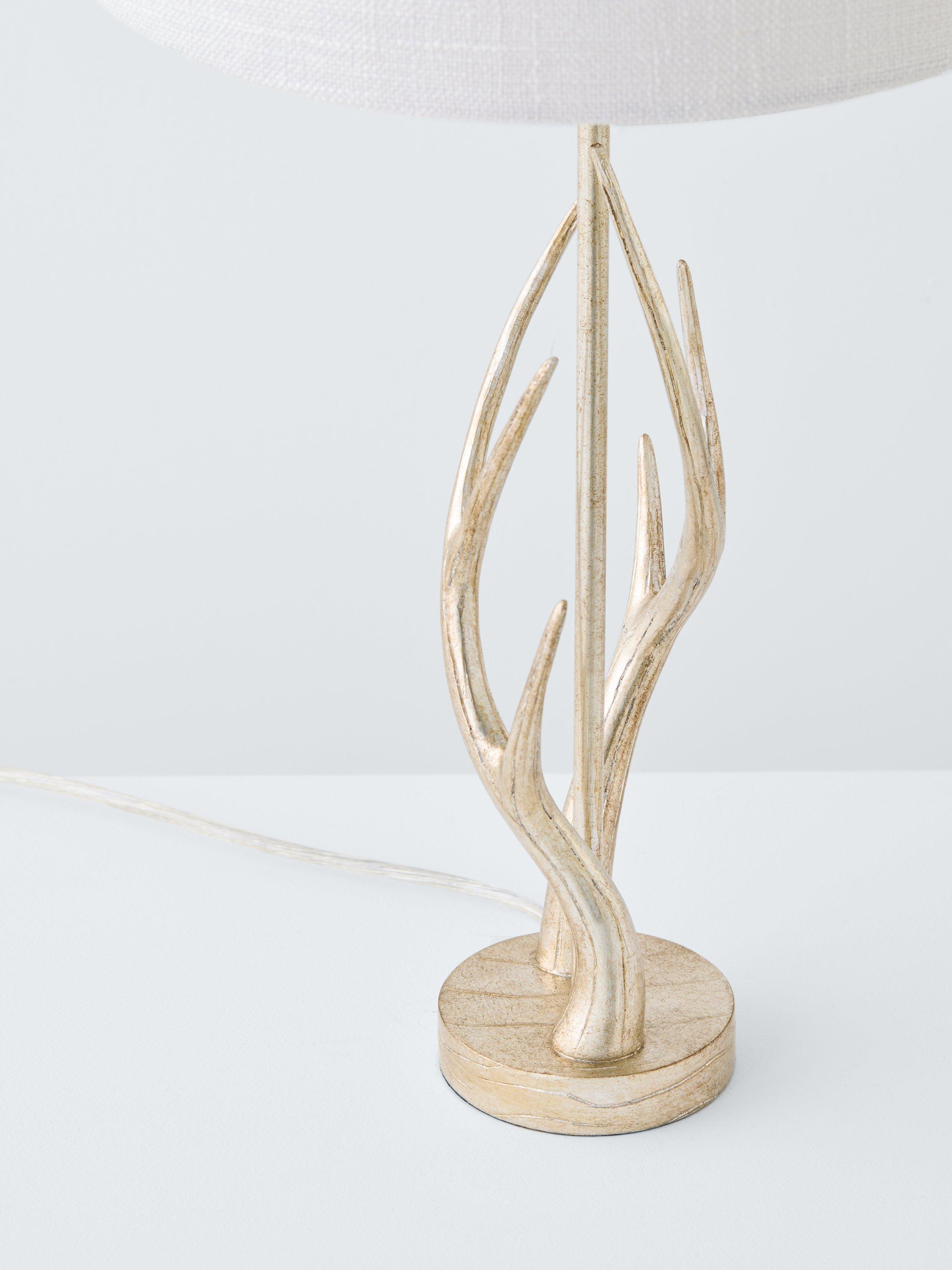 Laura Ashley antler table lamp champagne, UK version