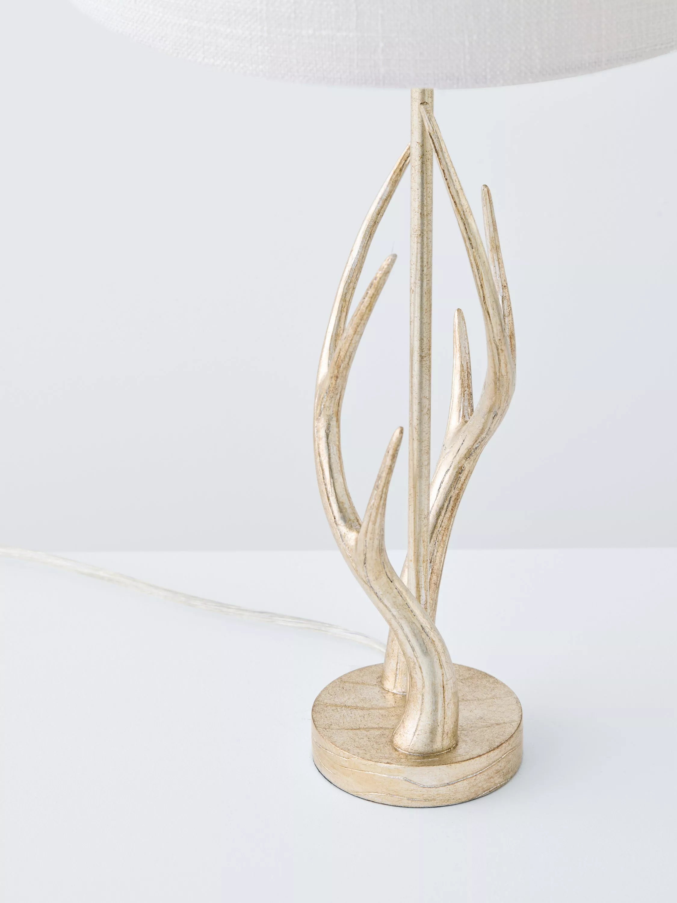 Laura Ashley antler table lamp champagne, UK version