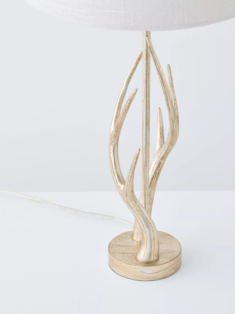 Laura Ashley antler table lamp champagne, UK version