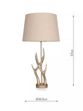 Laura Ashley antler table lamp champagne, UK version