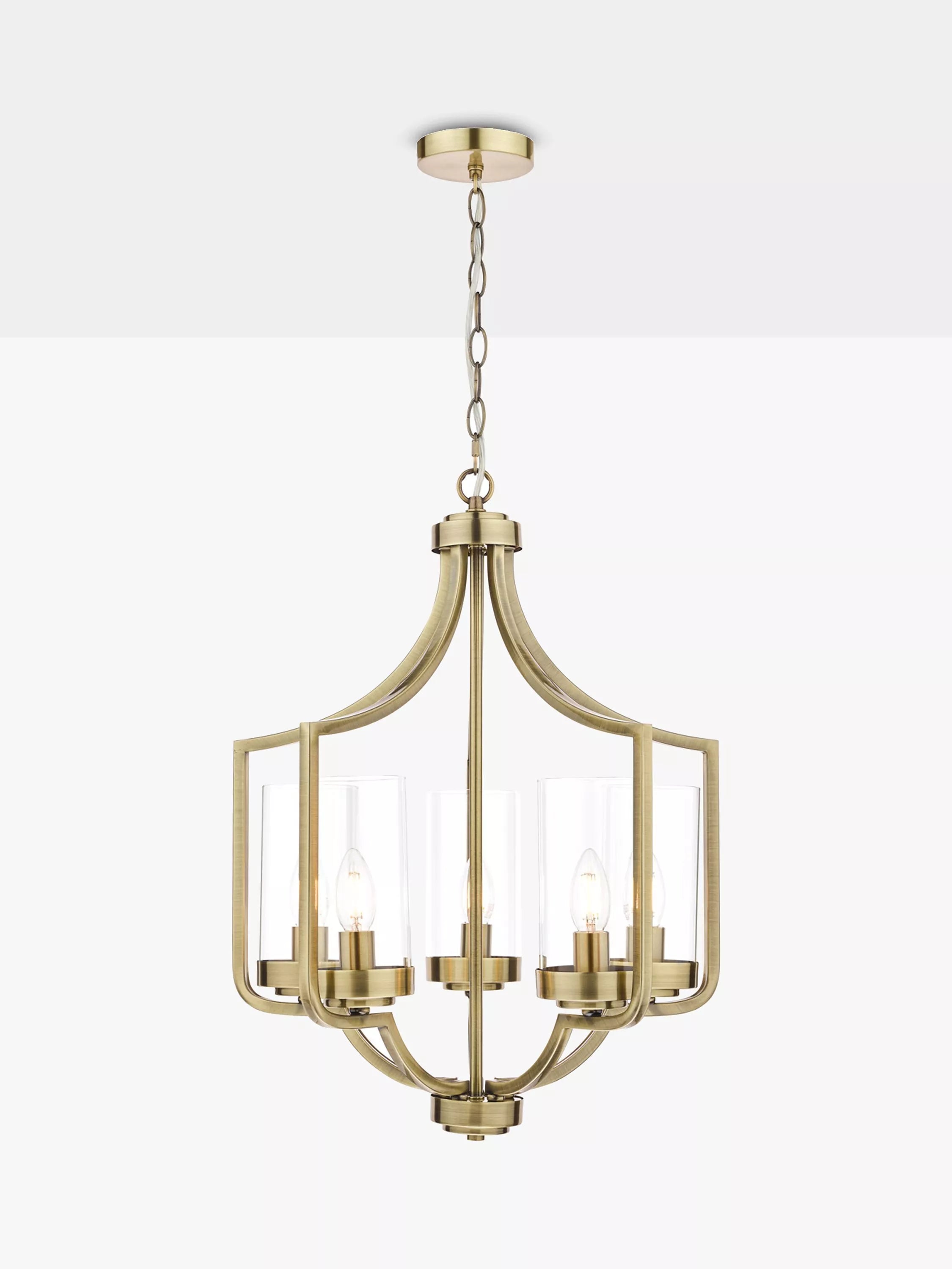 Laura Ashley Joseph Chandelier Ceiling Light 5 Arm Polished
