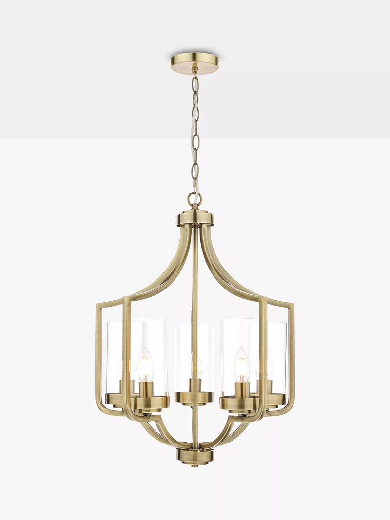 Laura Ashley Joseph Chandelier Ceiling Light 5 Arm Polished
