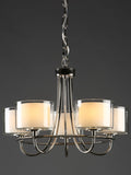 Laura Ashley 5 arm ceiling light polished nickel, UK version