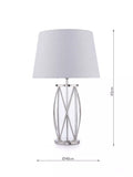 Laura Ashley Beckworth table lamp polished nickel (British brand)